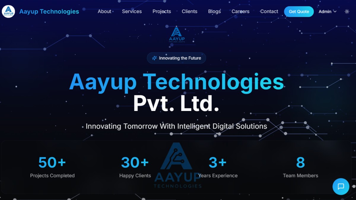 AAYUP Technologies Corporate Website Development | React & Supabase Case Study